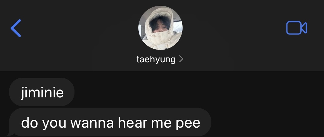 #vminau where jimin wakes up to the most random text from taehyung