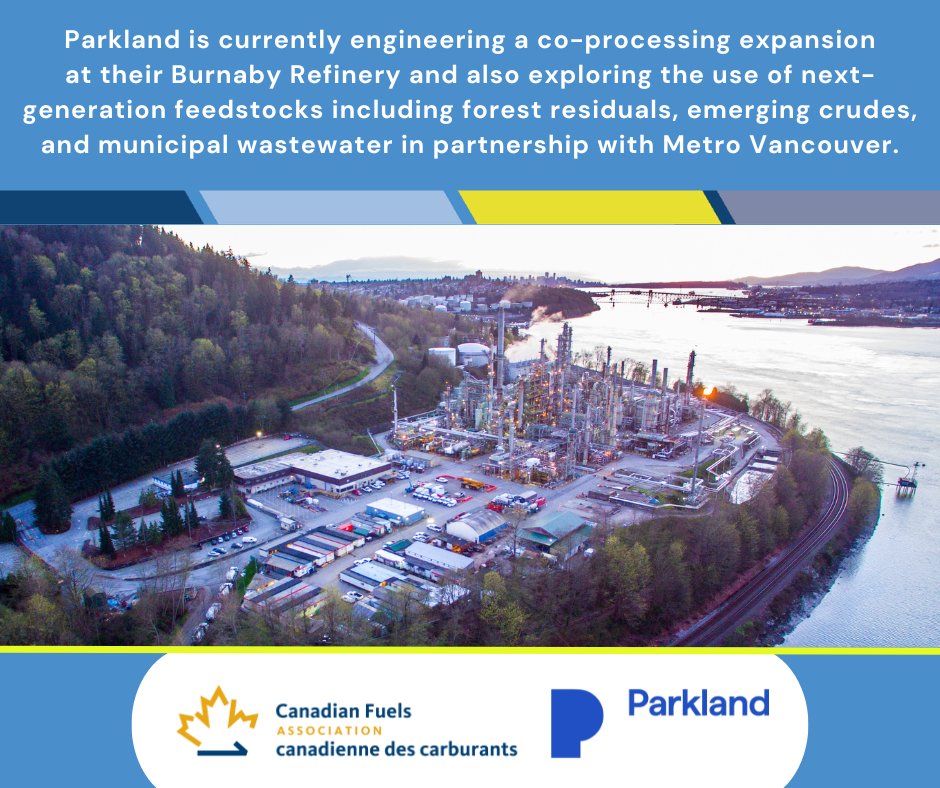 CanadianFuels's tweet photo. CFA member @ParklandCorp continues to be a global leader in producing low-carbon #fuels to help governments and consumers achieve their carbon reduction goals. Learn more about this and the many other impactful projects of CFA members: https://t.co/aqAy2b9mn9 #Drivingto2050 https://t.co/eQRV0ZP2Ig