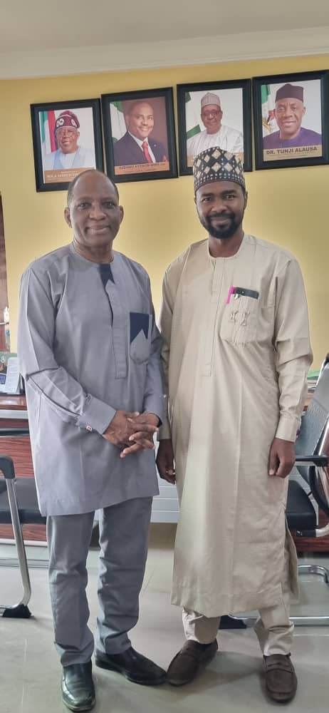 MRTBNigeria's tweet photo. The Vice Chancellor, University of Medical Science, Ondo State, Prof. Adesegun O. Fatusi, during a working visit to the Registrar/CEO, Medical Rehabilitation Therapists Registration Board of Nigeria (MRTB ), Prof. Rufai Yusuf Ahmad at the Board's headquarters in Abuja on Tuesday. https://t.co/iC6ngJ9J6D