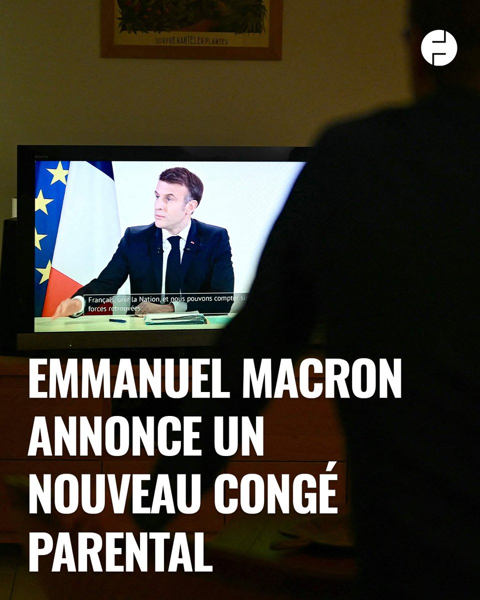 OuestFrance's tweet photo. #Macron20h Emmanuel Macron annonce un nouveau « Congé de naissance » qui viendra remplacer le congé parental actuel. « D'abord, il sera mieux rémunéré et il permettra aux deux parents d'être auprès de leur enfant pendant six mois s'ils le souhaitent.

https://t.co/hFeLiaheoy https://t.co/rMkaevtanT