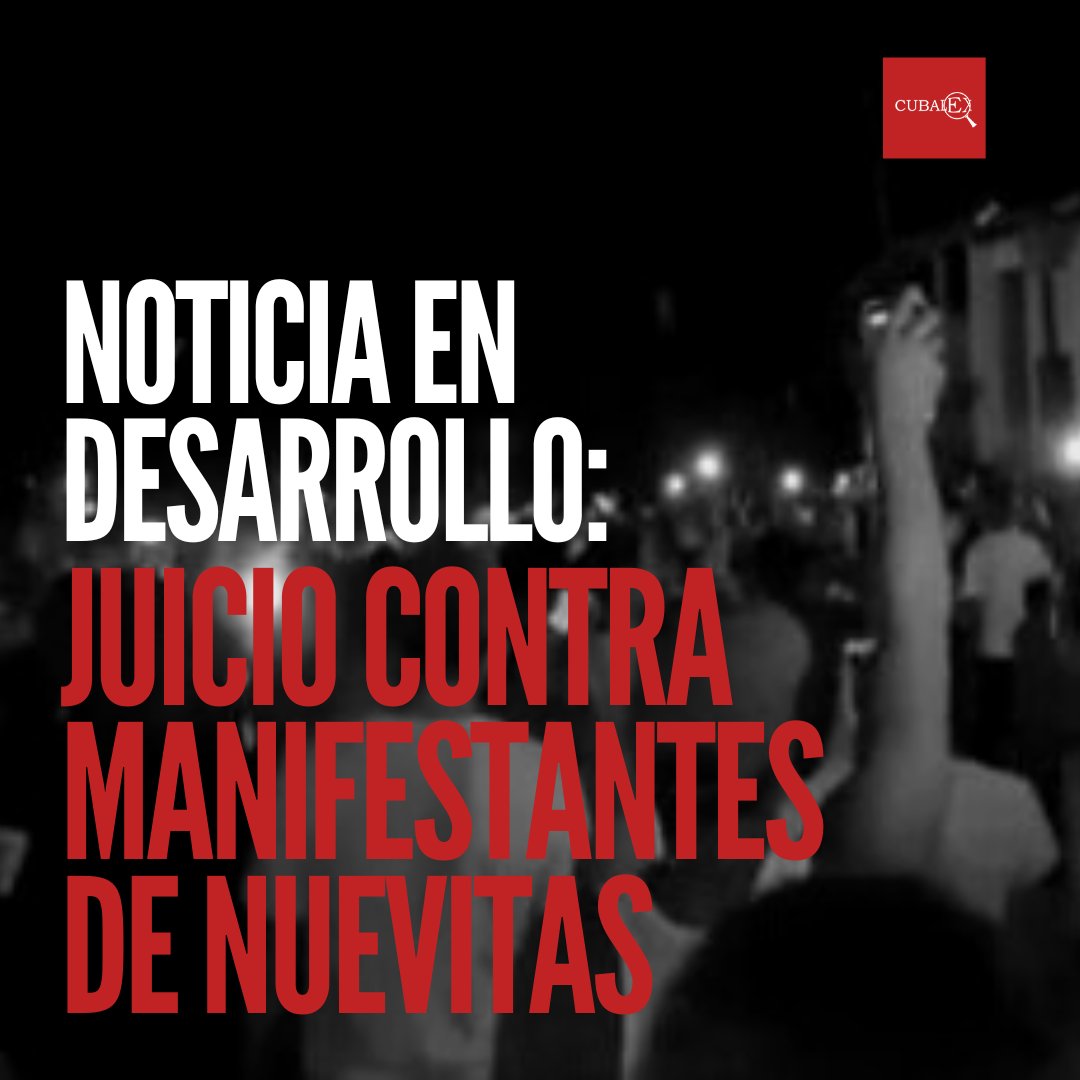 CubalexDDHH's tweet image. 1/ #AlertaCubalex
Este 16 de enero comenzó en el Tribunal Provincial Popular de Camagüey el juicio contra 14 manifestantes de las protestas populares en el municipio Nuevitas, en agosto de 2022, por los apagones prolongados.