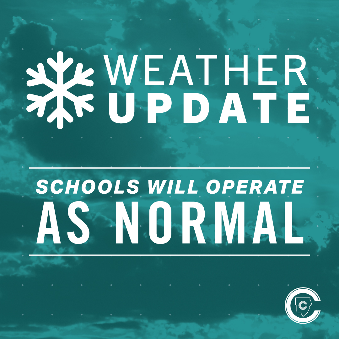 Cobb schools & admin offices return to normal schedule on Jan 17. With extreme cold & wind chill expected, ensure children dress warmly, especially at bus stops. Our Team looks forward to seeing your children in school tomorrow!