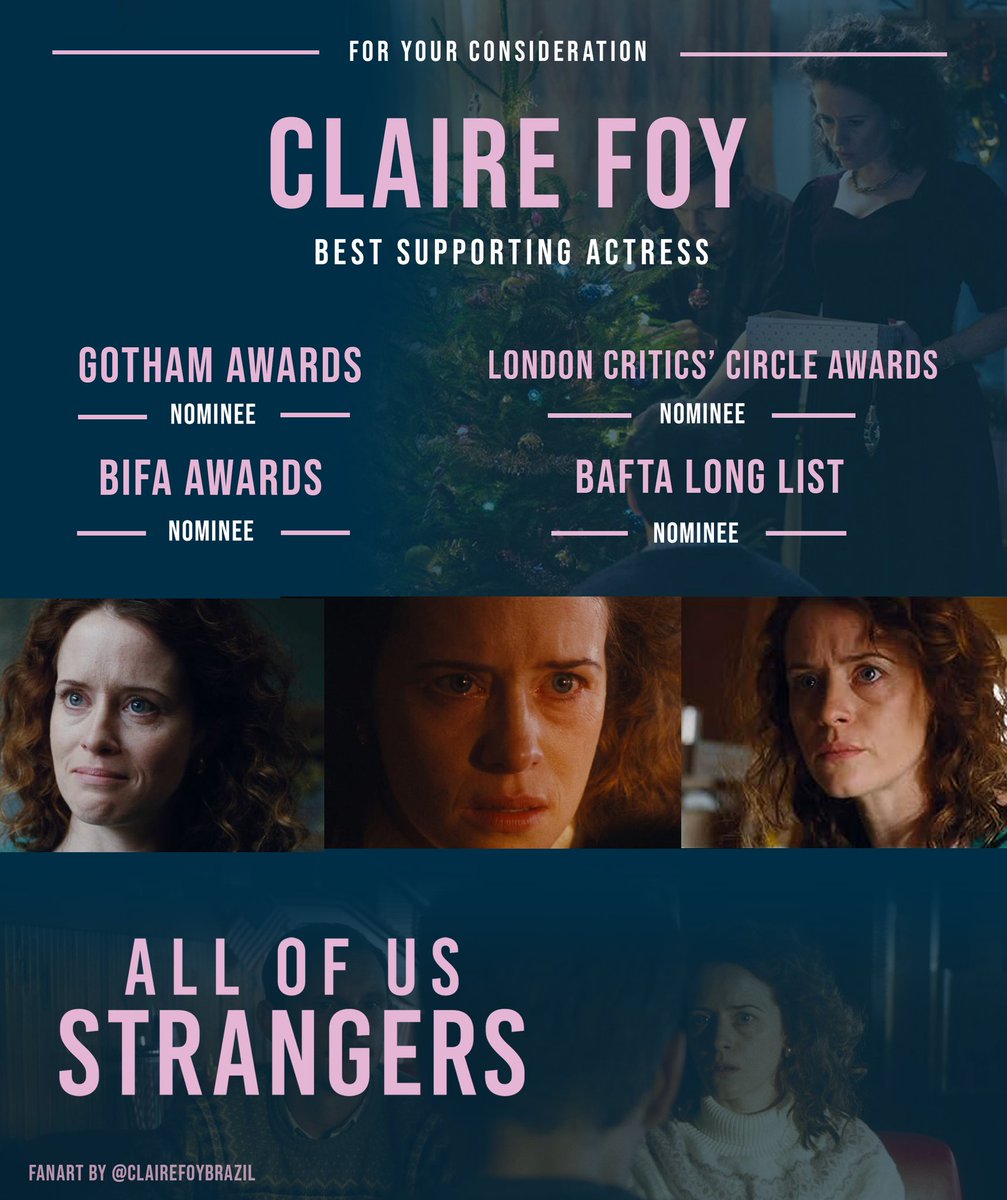 🗳 LAST DAY TO VOTE @TheAcademy!!! For your Consideration - CLAIRE FOY @AOUStrangers !! #BestSupportingActress #Oscars

Fanart @ClaireFoyBrazil ✨️