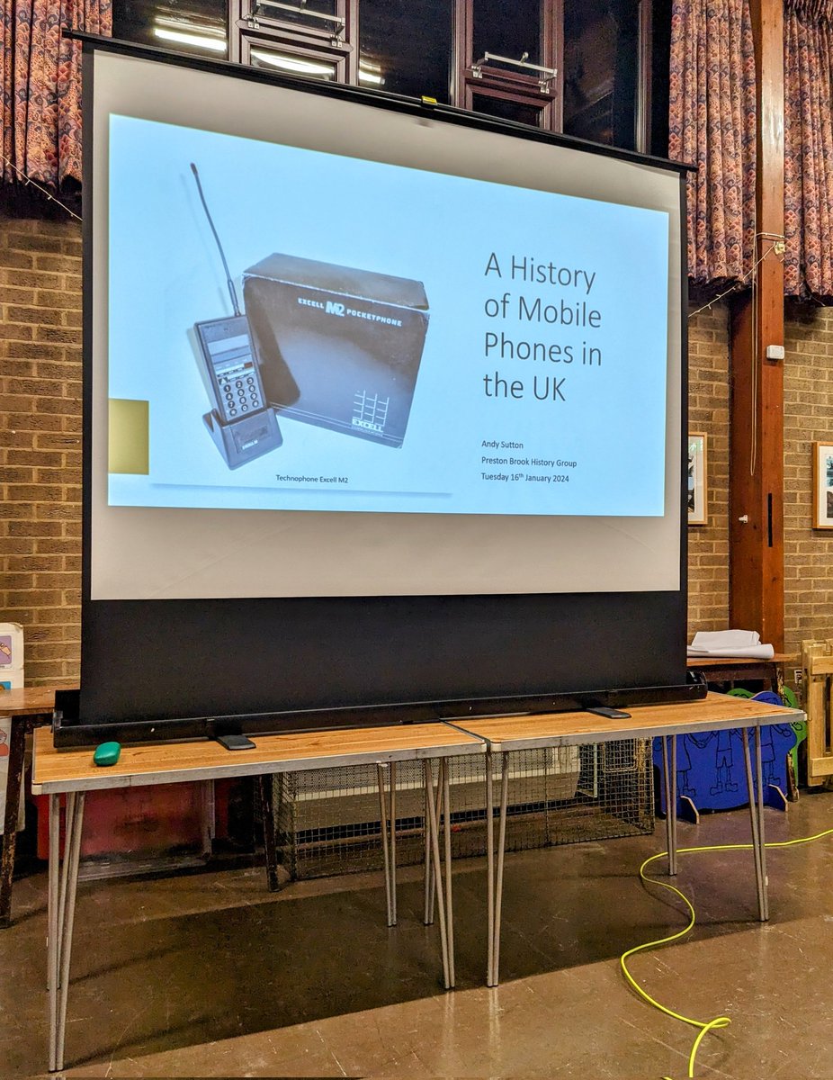 This evening I'm talking about mobile phones at a local history group... #1G #2G #3G #4G #5G #industrialheritage