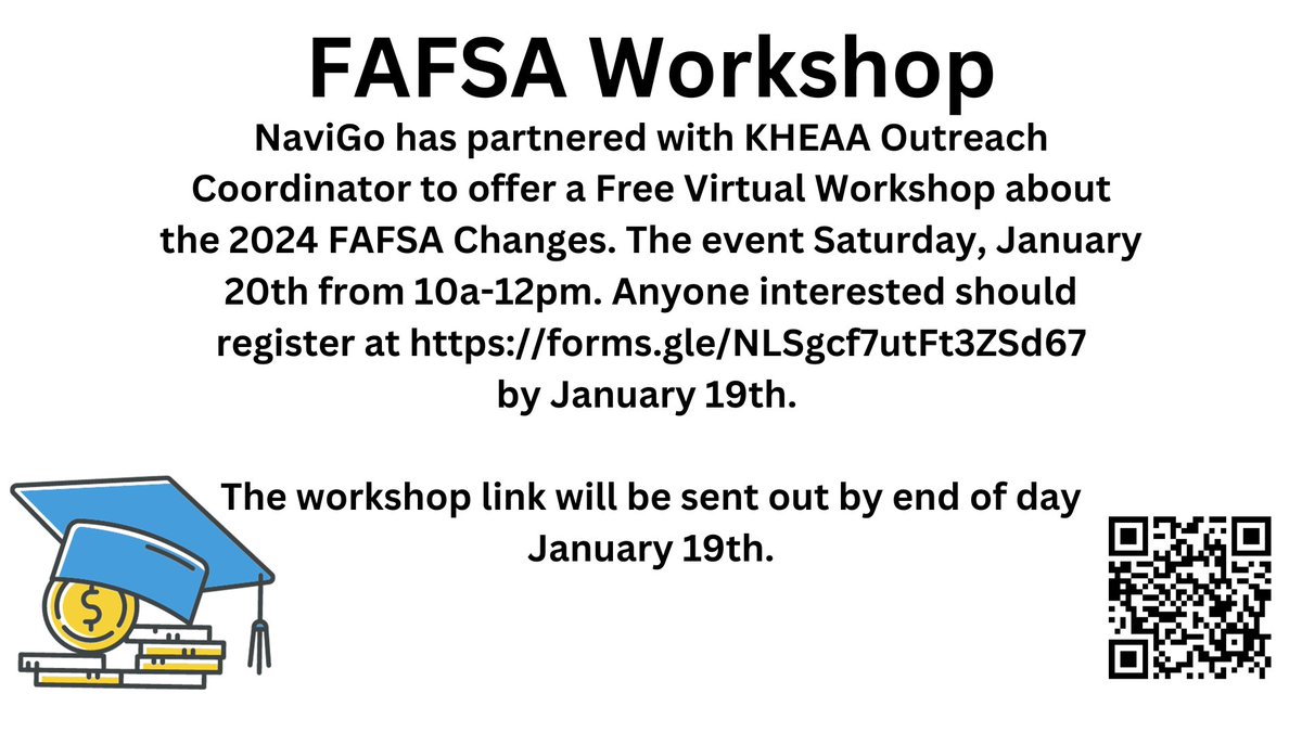 FAFSA Workshop and resources available