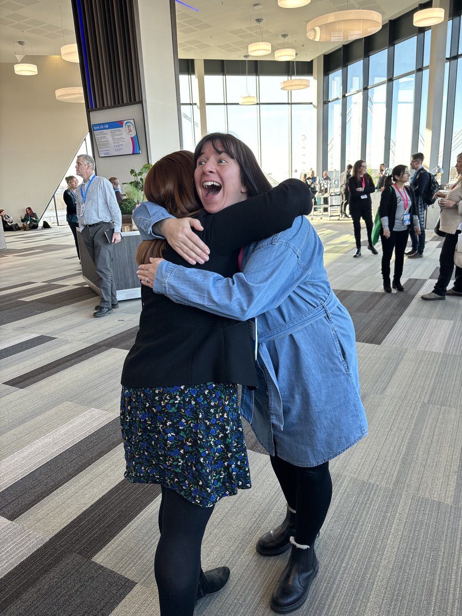 OnerConsultancy's tweet photo. Well a fantastic day at #SETConf24. Special moment when ⁦@k_pogson⁩ and I recreated our iconic #SETConf23 shot! Thank you ⁦@SocietyET⁩ for a great event! https://t.co/k54calIWwW