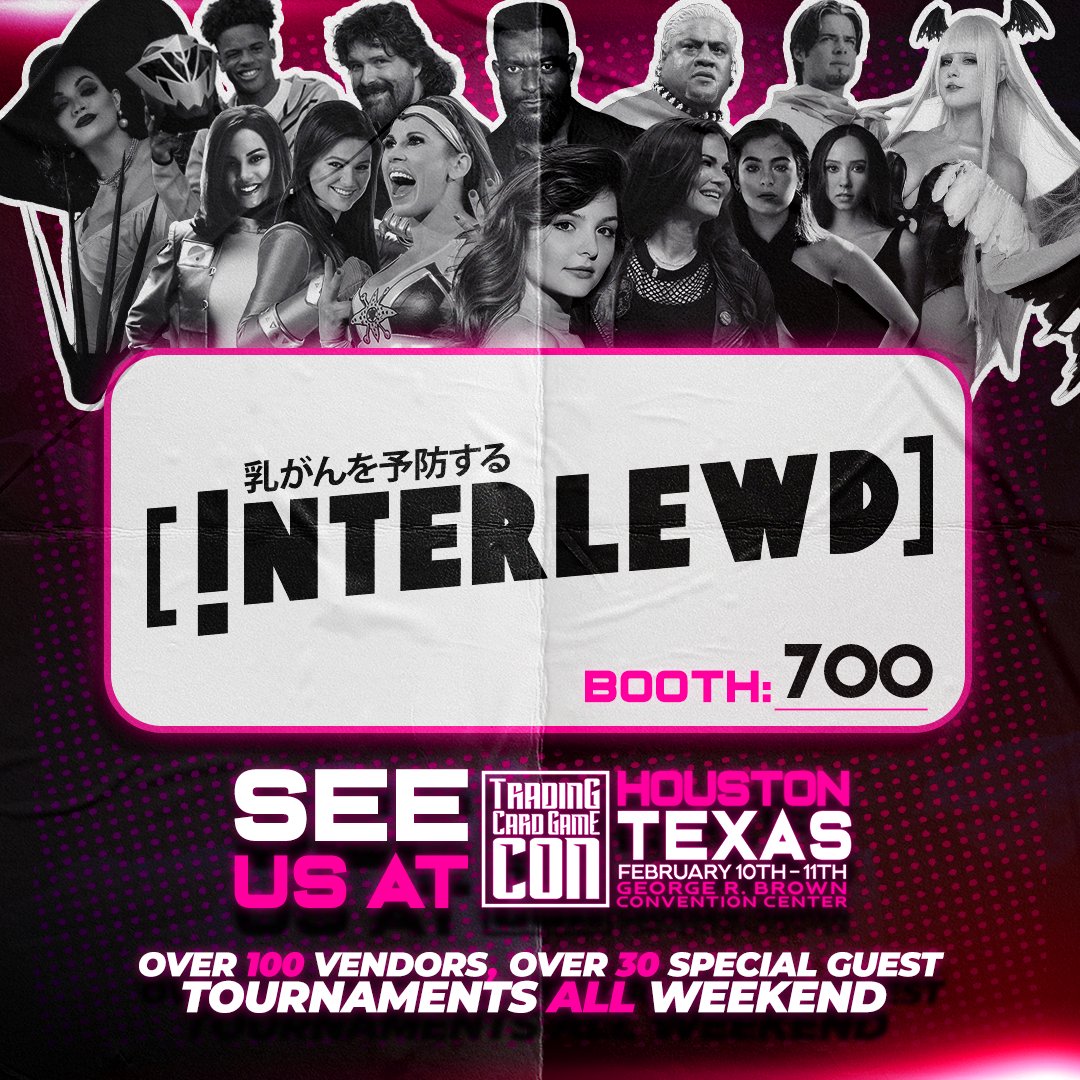 InterlewdUS's tweet photo. IT'S ABOUT THAT TIME LEWDATICS! 📢

We're less than 1 month away from the best trading card game convention to hit Texas, @tcg_con! Catch our first ever Series 3 playmat design debuting at this event!

Snag 20% off your admission fee with code: Interlewd ~ #onepiecetcg #tcgcon https://t.co/jYkJoO9xgz
