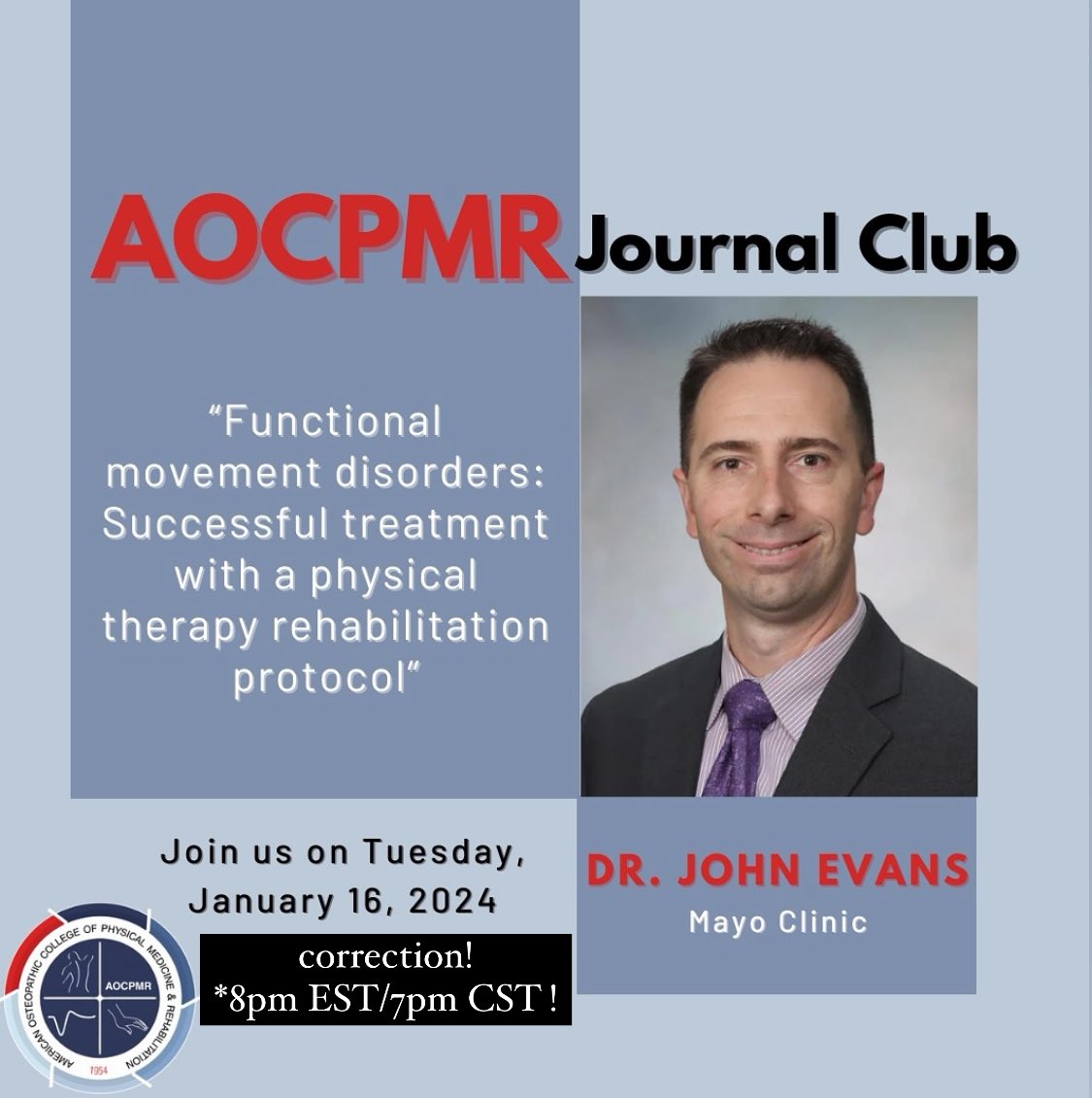 aocpmr's tweet photo. TONIGHT at 8pm EST/7pm CST! Sign up to get the zoom link! https://t.co/Of1p0cexeX https://t.co/W0DLGl7Abn