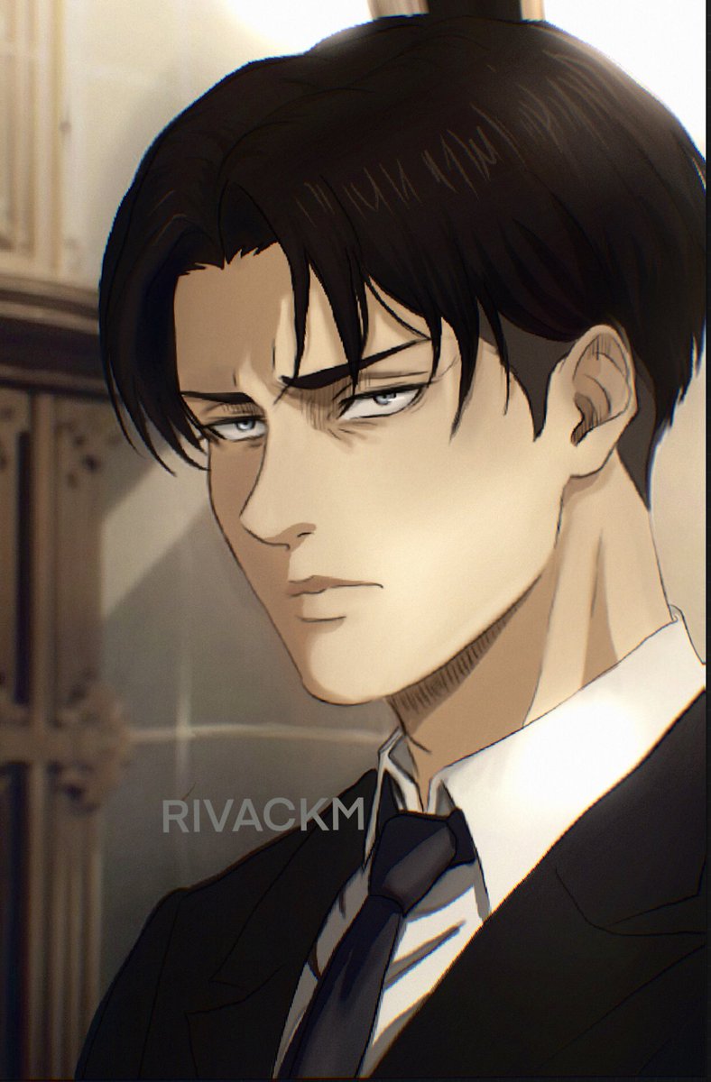 rivackm's tweet image. Referenced this ai art #leviackerman #AttackOnTitan #AIArtwork