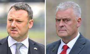 HarrySword's tweet image. Lee Anderson and Brendan Clarke Smith have v.strong local news 'father and son who torched their Nottingham car dealership to claim on insurance then got caught with a 1/2 oz of cocaine on MOD land in Wiltshire tipping shredded documents into a lake' energy.