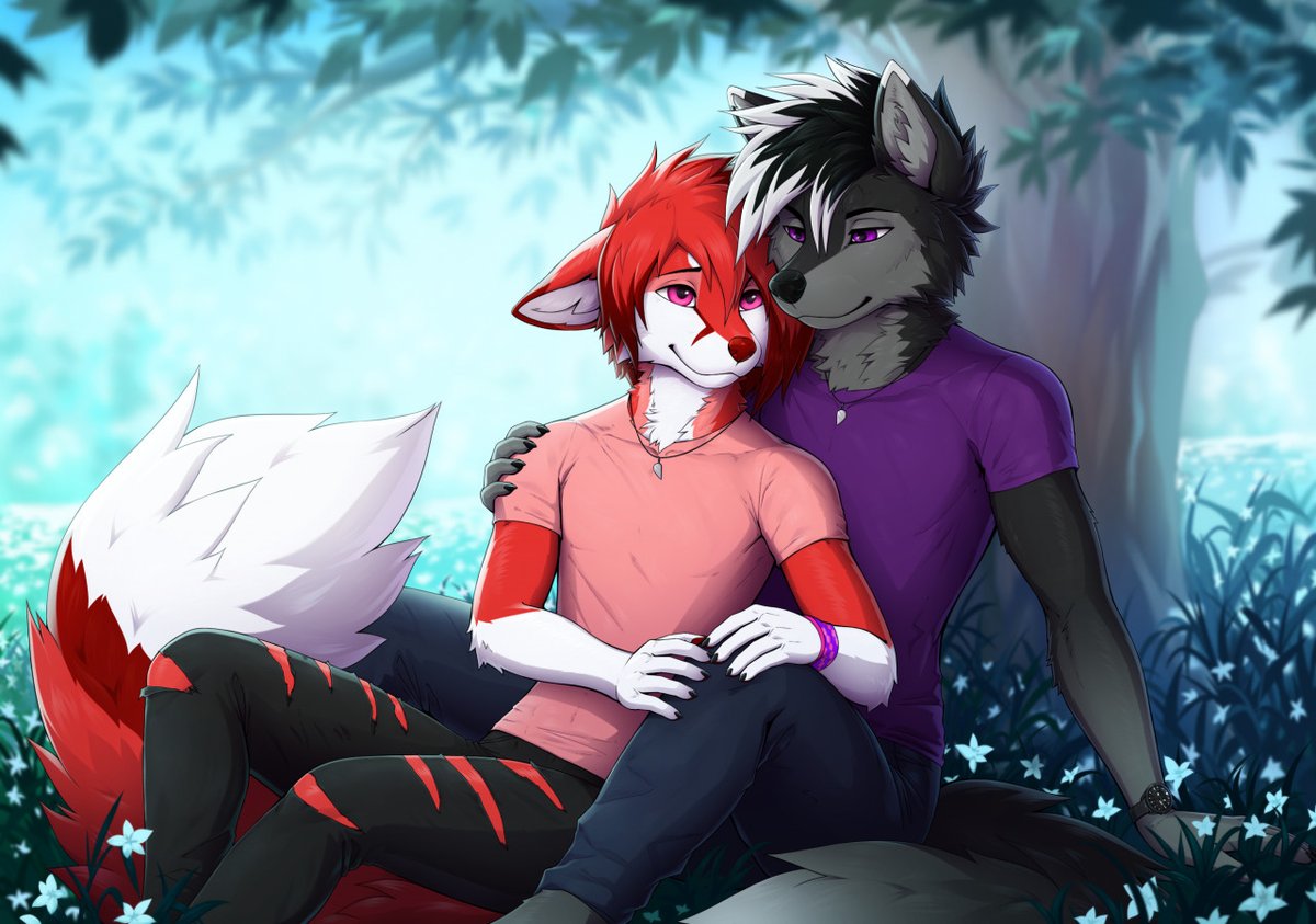 AnthroWolfie's tweet photo. Cute! 🥰❤️

🎨 Art by @Corvirav https://t.co/z5NW1Nlm64