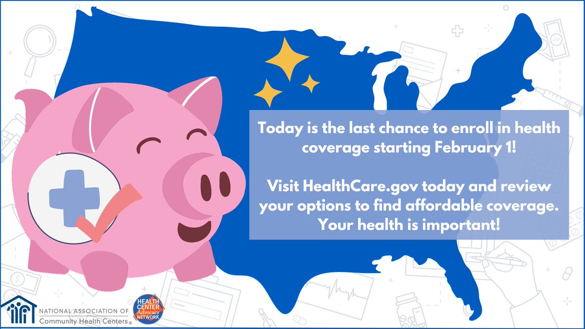 🚨Today is the LAST DAY to enroll in a 2024 #MarketplaceOE plan! #GetCovered for essential health benefits like preventive services, emergency care, maternity care, &amp; prescriptions!

4 out of 5 customers find plans on HealthCare.Gov for <$10 a month with financial help.