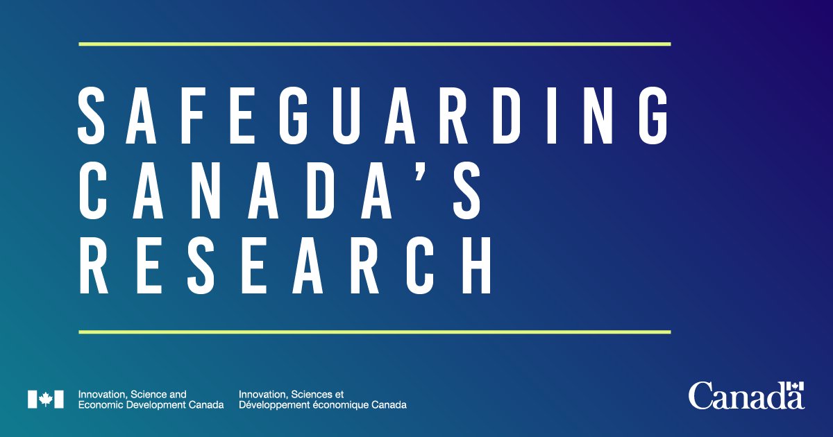 Today’s research will build tomorrow’s economy. That’s why the #GoC announced new actions to safeguard Canada’s world-class research and support the research community: bit.ly/3RTb1Di #ProtectCdnResearch