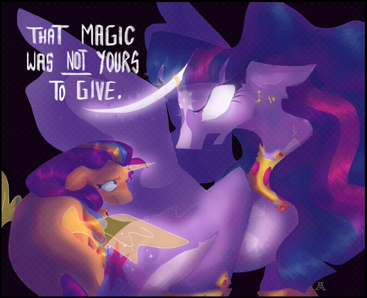 cowhag's tweet photo. that magic was not yours to give >:// #mlp https://t.co/94e11Bt36H