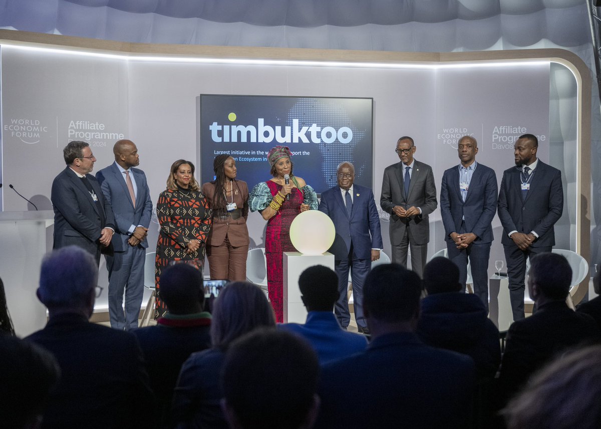 We cannot accept that another generation of #African young people, do not have the tools to reach their full potential. #Rwanda will commit $3M to this fund-Timbuktoo: Unleashing Africa’s Start-up Revolution. #kagame #WEF24 Leaders with a vision invest in the FUTURE!