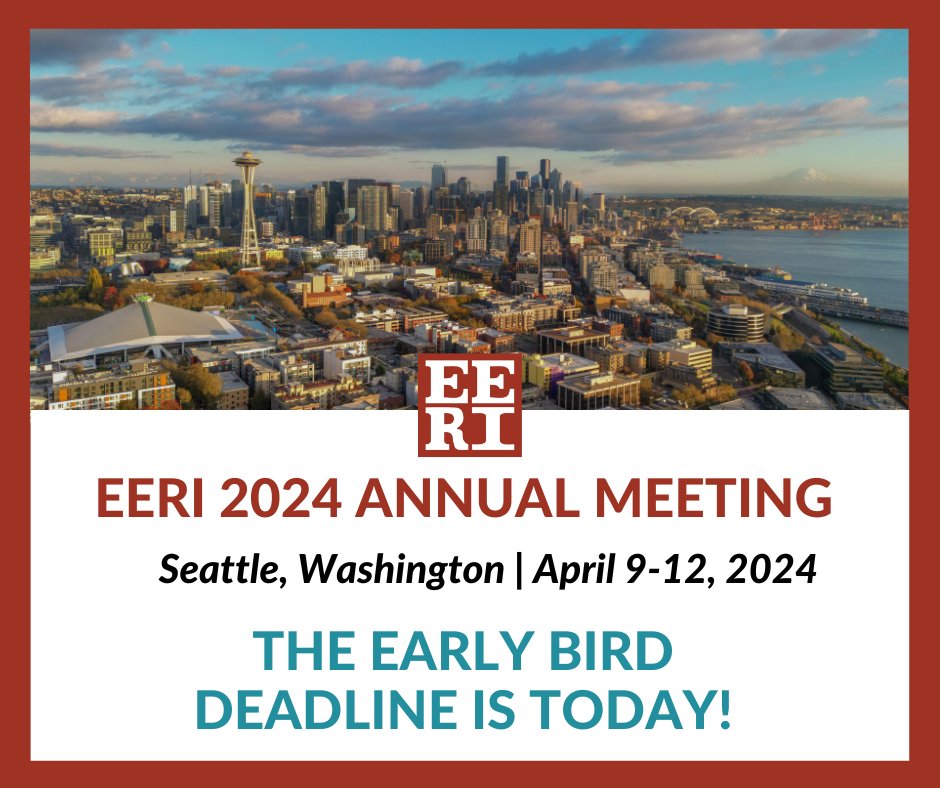 Today is the early bird deadline for 2024AM! Register by 11:59 PM Pacific Time to secure your spot at the early bird rate eeri.amsl.com/aro/meeting/20….