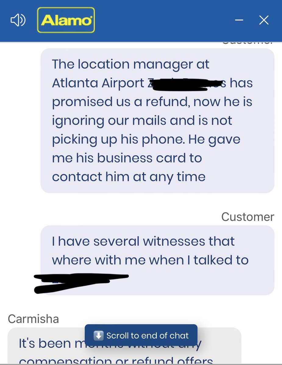 _annaxyz0's tweet photo. Disappointing experience with @alamocares – car had an oil leak which ruined our garage floor. Replacement car had a flat tire. Manager promised 50% refund, never received. Now months later still no refund and online customer service is unhelpful #CustomerServiceFail #AlamoRental https://t.co/Jf1On3PRD6