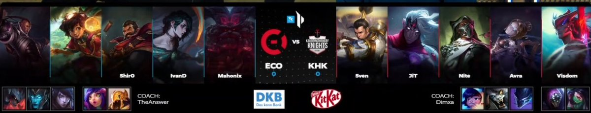 Auch wenn heute nicht wirklich optimal gelaufen ist, bin ich dennoch zufrieden mit unserem ersten showing in der 2. Div #PrimeLeague

<a href="/HangryKnights/">Kaufland Hangry Knights</a> waren klar besser und haben heute ihre Erfahrung gezeigt und konsequent gespielt, während wir noch ziemlich nervös waren.

GG WP