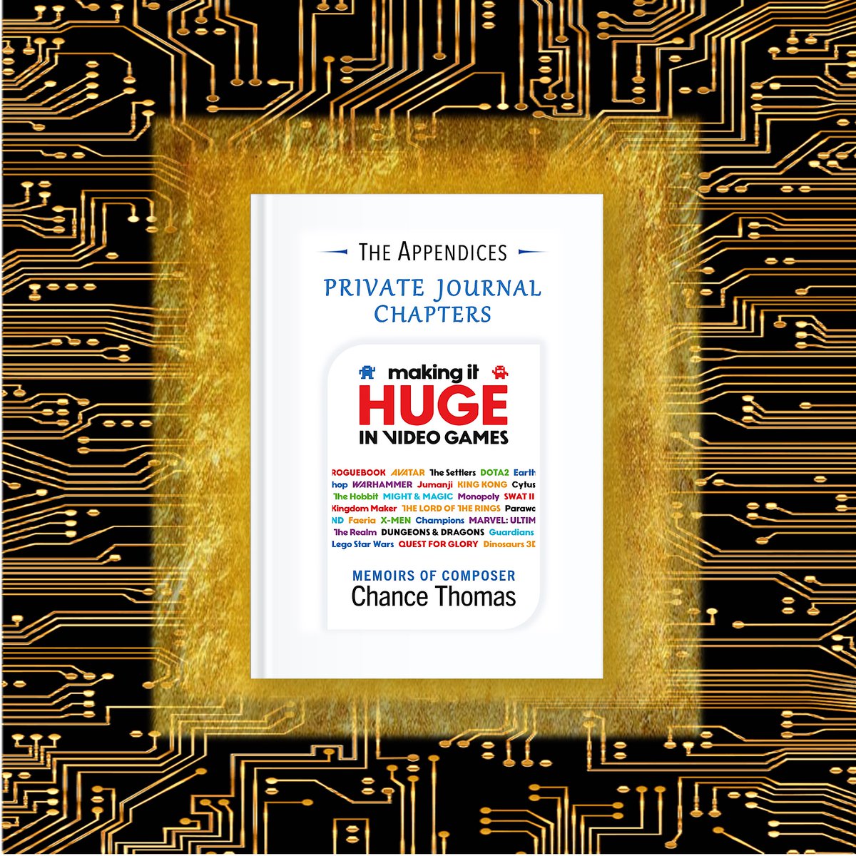 HUGEchance's tweet photo. “And now, for the rest of the story...” 

Presenting THE APPENDICES, a digital supplement to the 2023 book, "Making It HUGE In Video Games."  For your amusement, I have prepared a few new excerpts: https://t.co/0C0reYnvnj https://t.co/2K9n5zFmiF