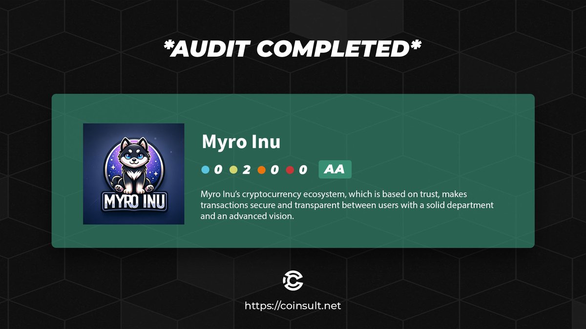 Coinsult - Audits & Development tweet media