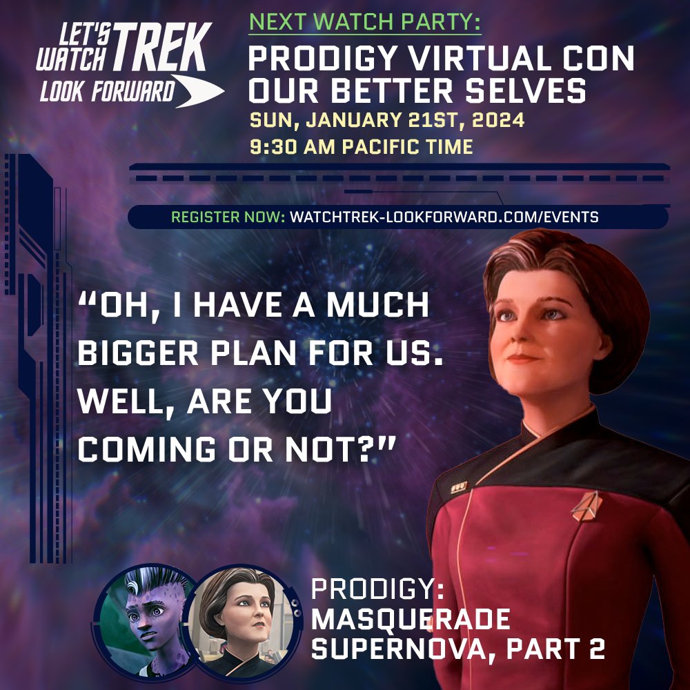 watchtrek's tweet photo. Get ready for #StarTrekProdigy Virtual Con this weekend! Registration is free, link in bio! https://t.co/X4dspPiGFm