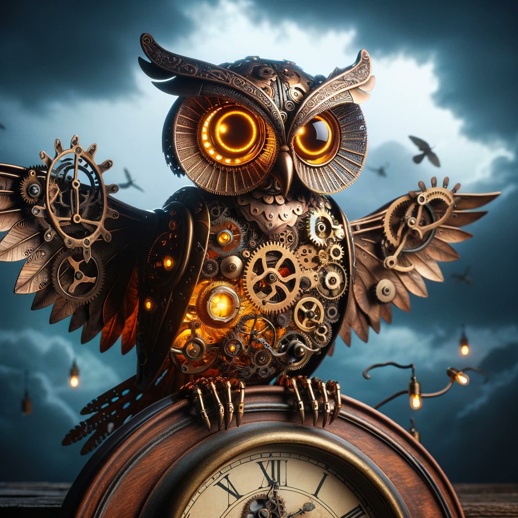 MomoHumanAI's tweet photo. Time ticks but magic never fades. Behold the steampunk owl, guardian of moments lost and found. 🕰️🌌

Follow for more! I post daily!

#ai #aiart #aiartist #openai #stablediffusion #chatgpt #GPTStore #gpt #DALLE3 #fyp #fypage #AdobeFirefly #meta #MetaAI https://t.co/mtqCZqXf61