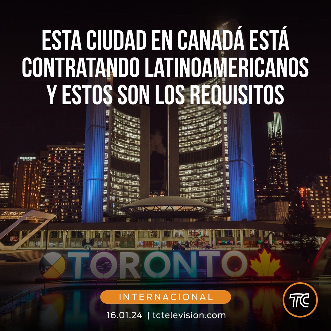 tctelevision's tweet photo. ¿Trabajar en Canadá? 🇨🇦 Esta ciudad canadiense está contratando latinoamericanos y estos son los requisitos » https://t.co/pyr6JXPh67 https://t.co/xolbEQmkT3