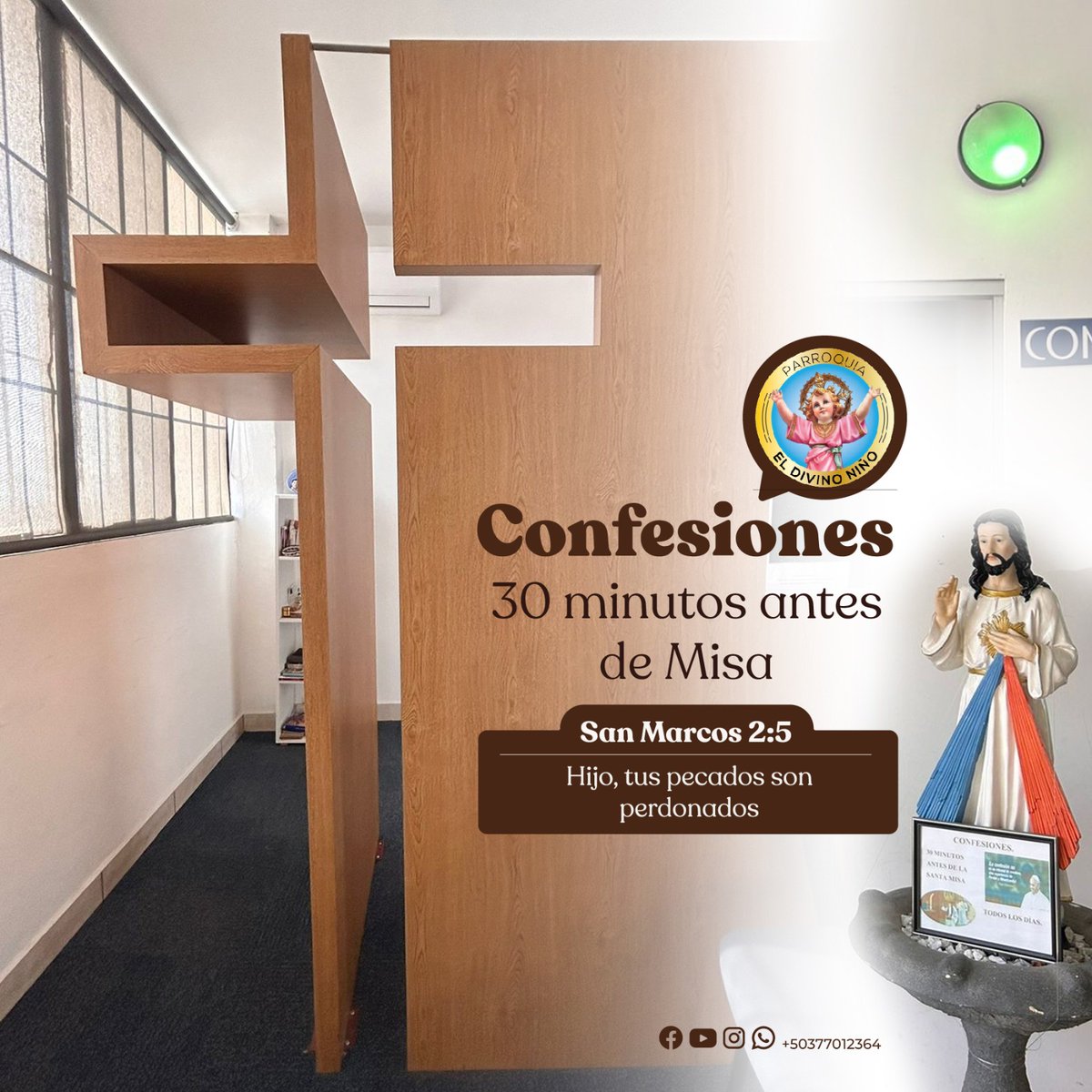 PadrEdwin's tweet image. Confesiones
Sacramento de la Penitencia
Perdon de los pecados

Santa Misa
Misa
Banquete del Señor 
EUCARISTÍA

#DivinoNiño
#PadrEdwin
