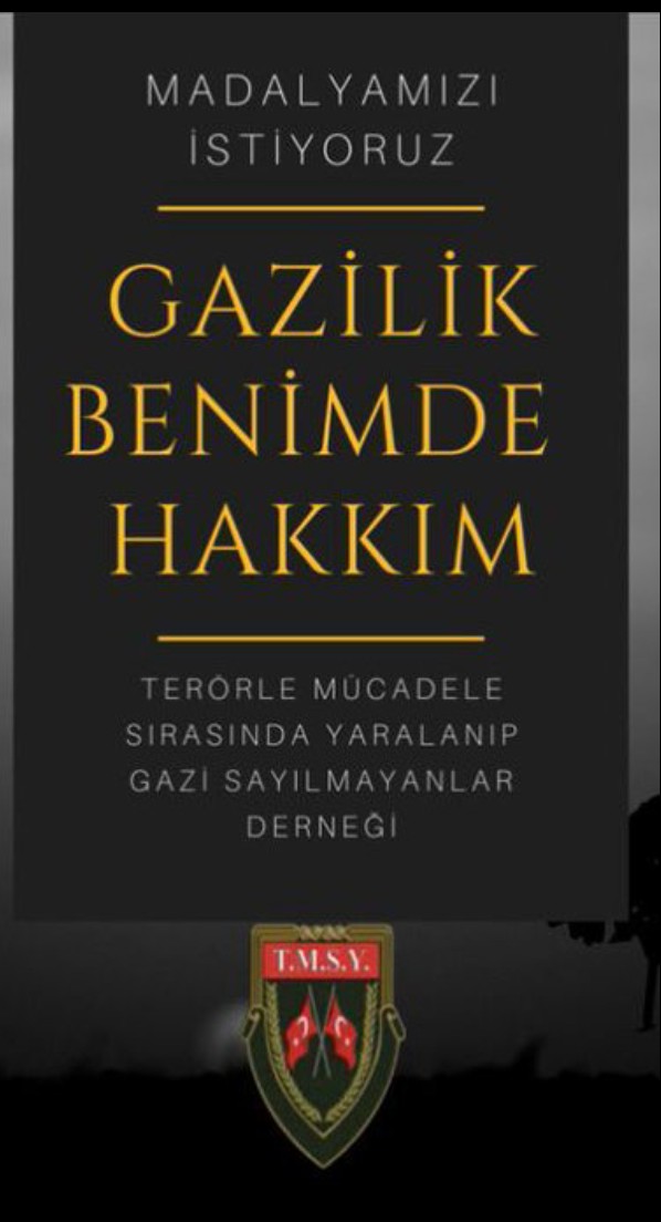 Sayın <a href="/abdullahagar2/">Abdullah Ağar</a> komutanımız <a href="/cnnturk/">CNN TÜRK</a> te <a href="/handefrt/">Hande Fırat</a> programında <a href="/TmsyGaziler/">T.M.S.Y GAZİ SAYILMAYANLAR</a> vatan Evlatlarından bahsetmiştir. Kendisine gazilik mücadelemize vermiş olduğu destek için çok teşekkür ediyoruz <a href="/RTErdogan/">Recep Tayyip Erdoğan</a> <a href="/dbdevletbahceli/">Devlet Bahçeli</a>
<a href="/UlviYonter/">Dr.İzzet Ulvi YÖNTER</a>
<a href="/celebimehmeta/">Mehmet Ali Çelebi</a> <a href="/MahinurOzdemir/">Mahinur Özdemir Göktaş</a>
 <a href="/kocakkonuralp/">Konur Alp Koçak</a>