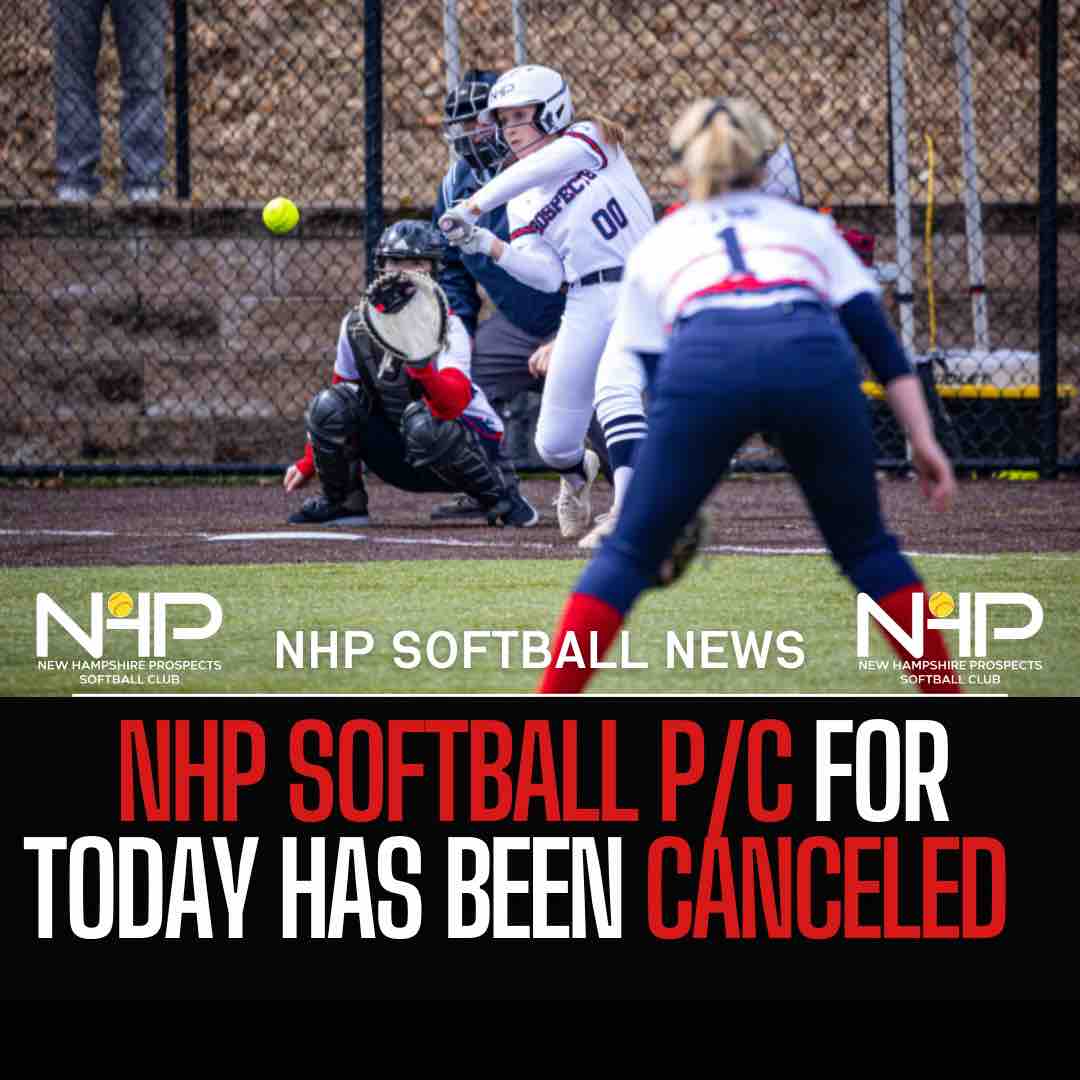 NHP Softball Pitching &amp; Catching has been CANCELLED! Stay safe traveling everyone.