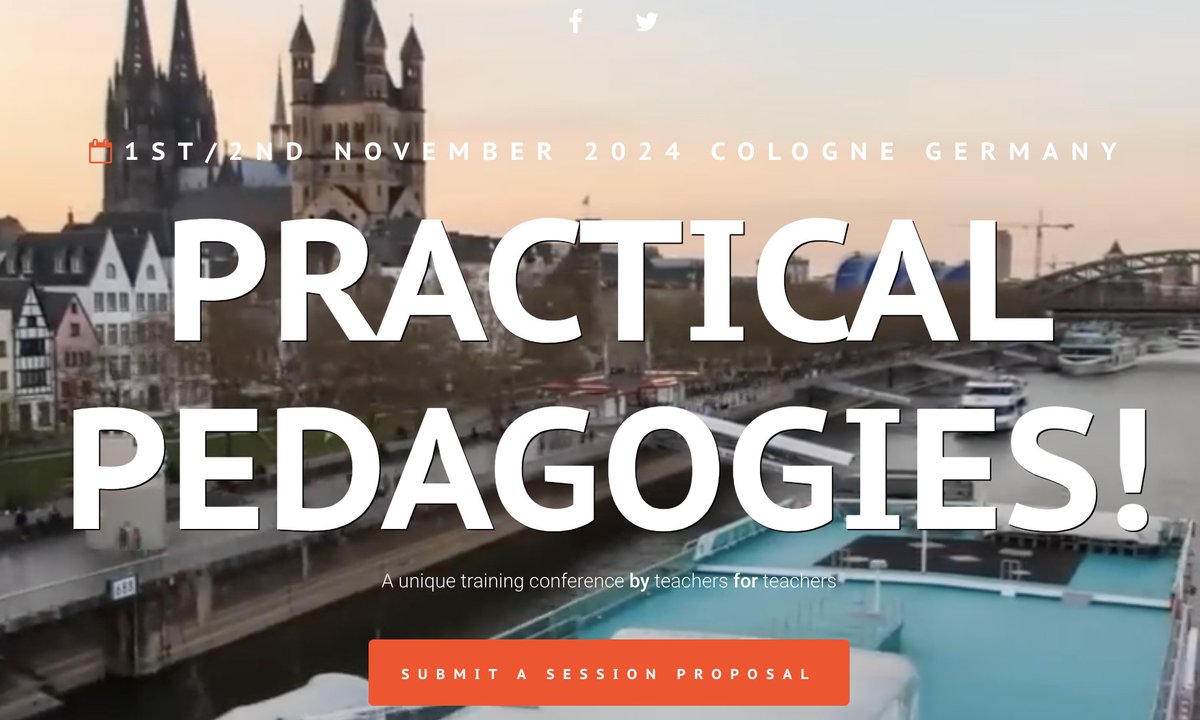 🔴Calling all teachers!
The call for sessions has begun! Please submit your proposal for #pracped24 on the new website to join us in Cologne later this year &gt; pracped.net 
#edchat #edutwitter #ukedchat