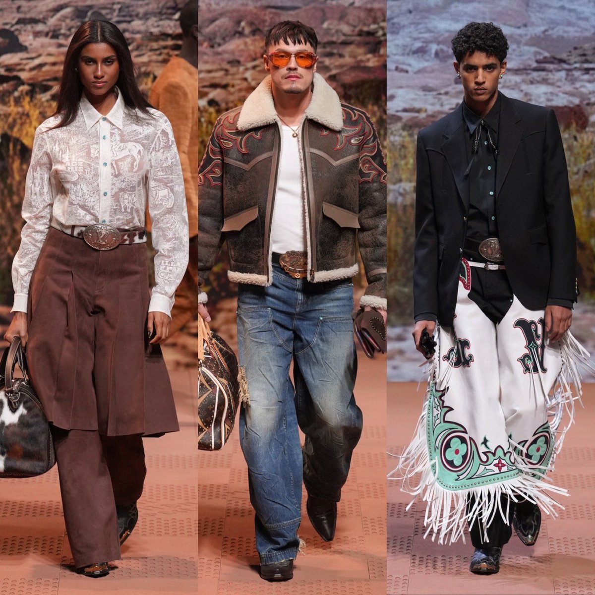 StreetFashion01's tweet image. Louis Vuitton FW24 by Pharrell Williams!🖤