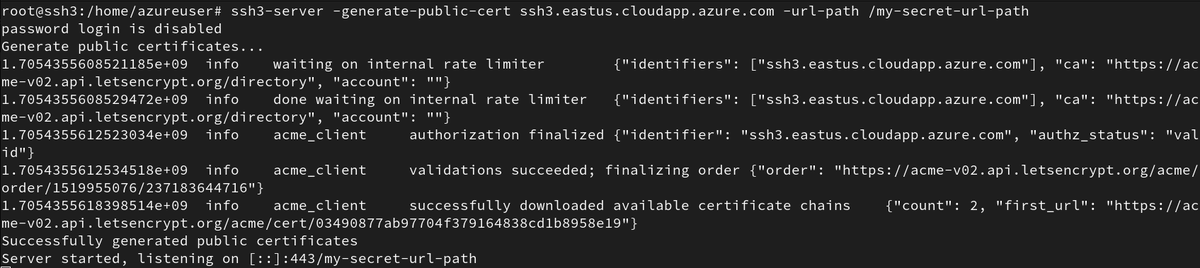 furanzu_'s tweet photo. SSH3 with ACME just naturally solves the classical Trust On First Use problem of SSH for VMs with hostnames such as @Azure VMs.

Easily implemented in SSH3 v0.1.6 using @caddyserver's certmagic.✨

Native access to the HTTPS ecosystem in SSH is a real game changer, here's why: https://t.co/vCxNqMuN80