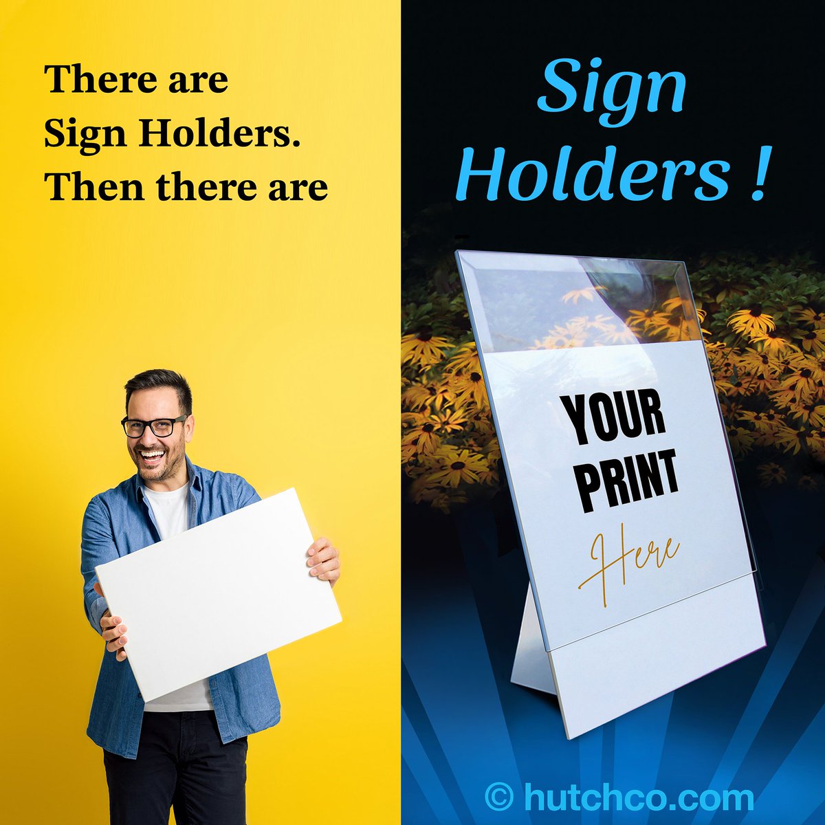 There are Sign Holders, and then there are SIGN HOLDERS !!! Slide in cards, prints and flyers for a simple signage solution from HUTCHCO.COM

#hutchcodisplays #TradeShow #event #distributor #signs