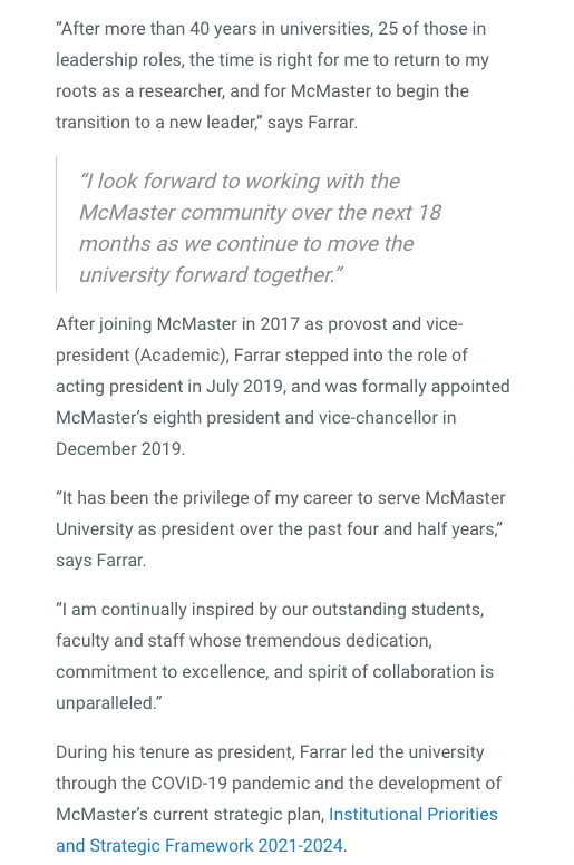 McMaster University tweet media