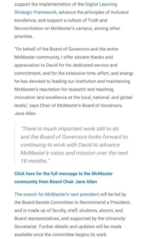 McMaster University tweet media