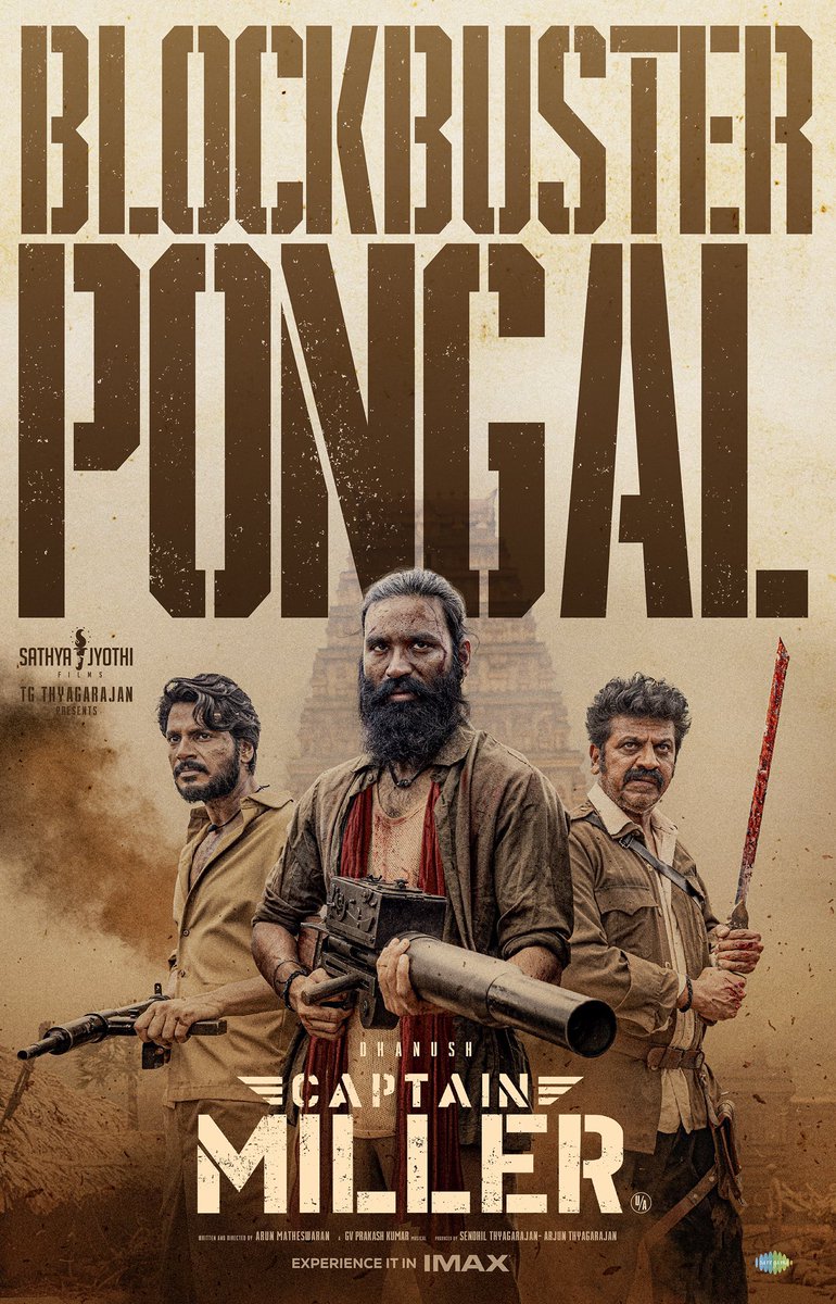Srigangacinemas's tweet image. #CaptainMillerBlockbuster #CaptainMillerPongal #Dhanushfans @dhanushkraja running successfully @Srigangacinemas @TicketNew getting huge response for #CaptainmillerAtsrigangacinemas