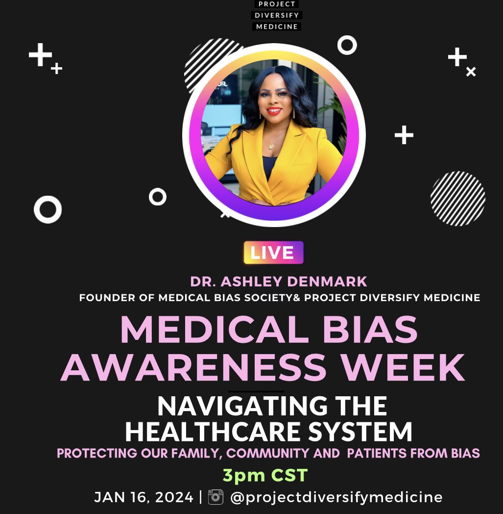 Pull up and support!!!! #MedicalBiasAwarenessWeek