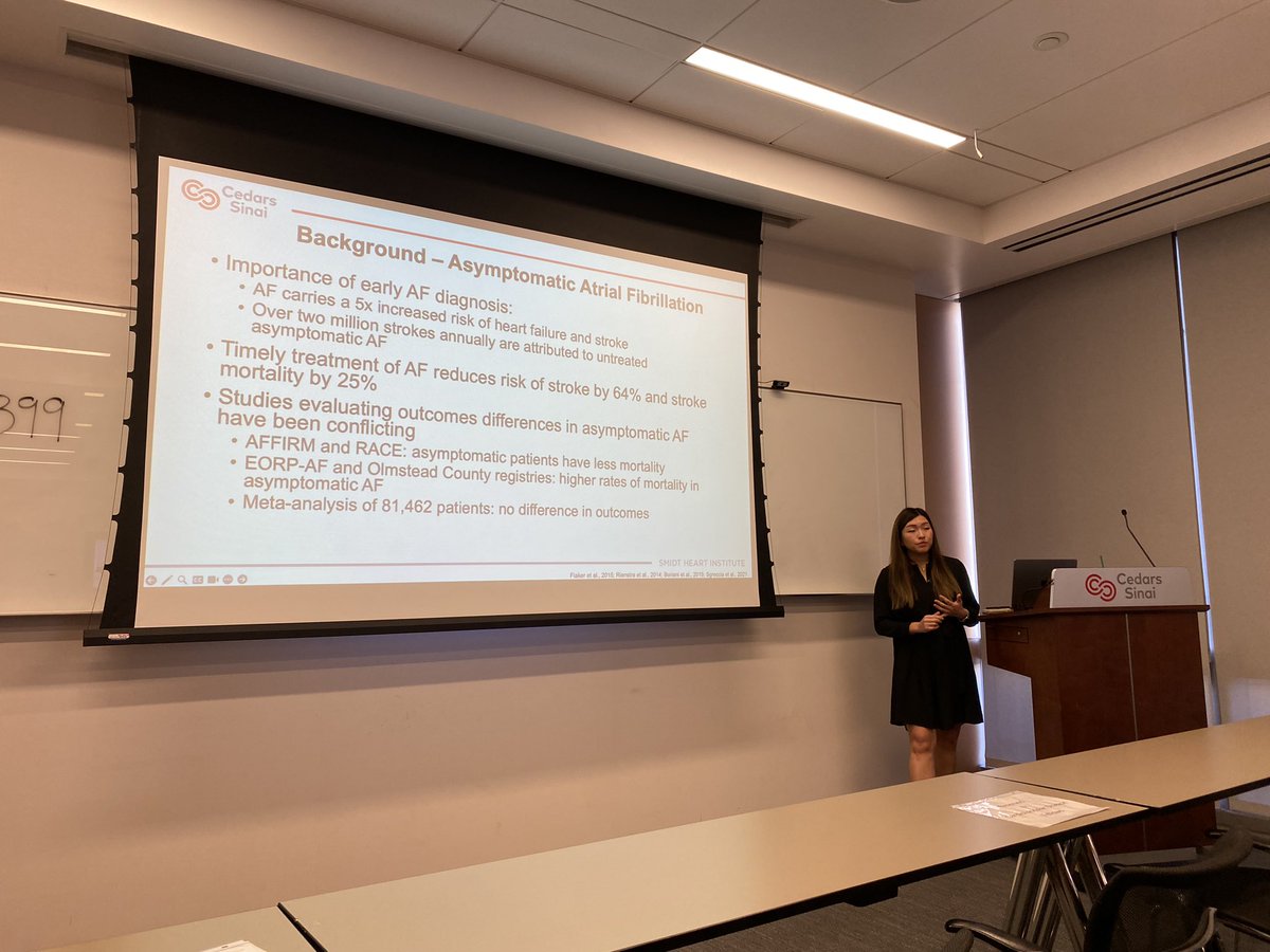 Eduardo Marban, MD, PhD (@marbanlab) on Twitter photo #T32 fellow Jessica Mao asks: What’s up with asymptomatic #afib? with <a href="/CMAlbertEP/">Christine Albert</a> as mentor. It’s more common in men, and not benign! High risk of MI, stroke. #EPeeps #cardionerds <a href="/nih_nhlbi/">NIH NHLBI</a> <a href="/CedarsSinaiMed/">Cedars-Sinai Academic Medicine</a> <a href="/SmidtHeart/">Smidt Heart Institute at Cedars-Sinai</a> #T32 fellow Jessica Mao asks: What’s up with asymptomatic #afib? with <a href="/CMAlbertEP/">Christine Albert</a> as mentor. It’s more common in men, and not benign! High risk of MI, stroke. #EPeeps #cardionerds <a href="/nih_nhlbi/">NIH NHLBI</a> <a href="/CedarsSinaiMed/">Cedars-Sinai Academic Medicine</a> <a href="/SmidtHeart/">Smidt Heart Institute at Cedars-Sinai</a>