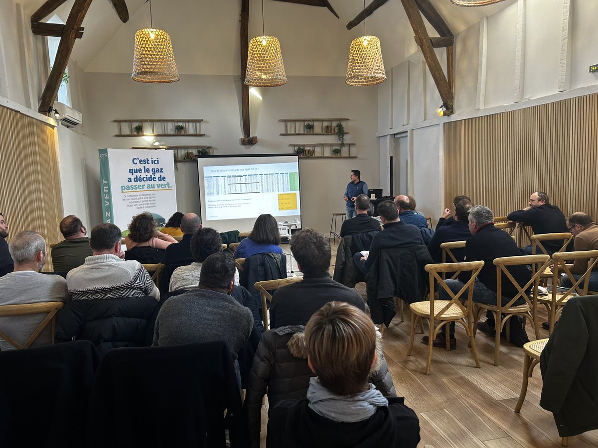Journée producteurs biomethane de la <a href="/regiongrandest/">Région Grand Est</a> à #Reims pour partager les actualités sur les perspectives de développement, l’optimisation des unités de production et la diversification dans la valorisation du CO2 biogenique @grdf @NewHollandAgFr <a href="/MECRIN2/">Denis MECRIN</a>