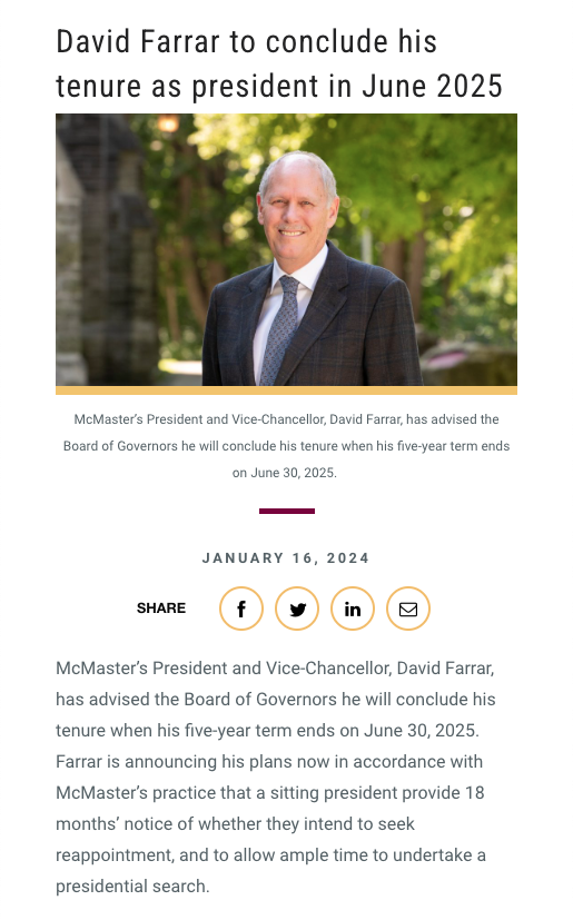 McMaster University tweet media