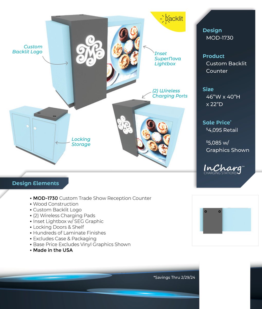 Take charge on savings! Save now on select counters with wireless charging pads.  Now - Feb 29th, 2024 #sale ow.ly/xIP550QrsCo