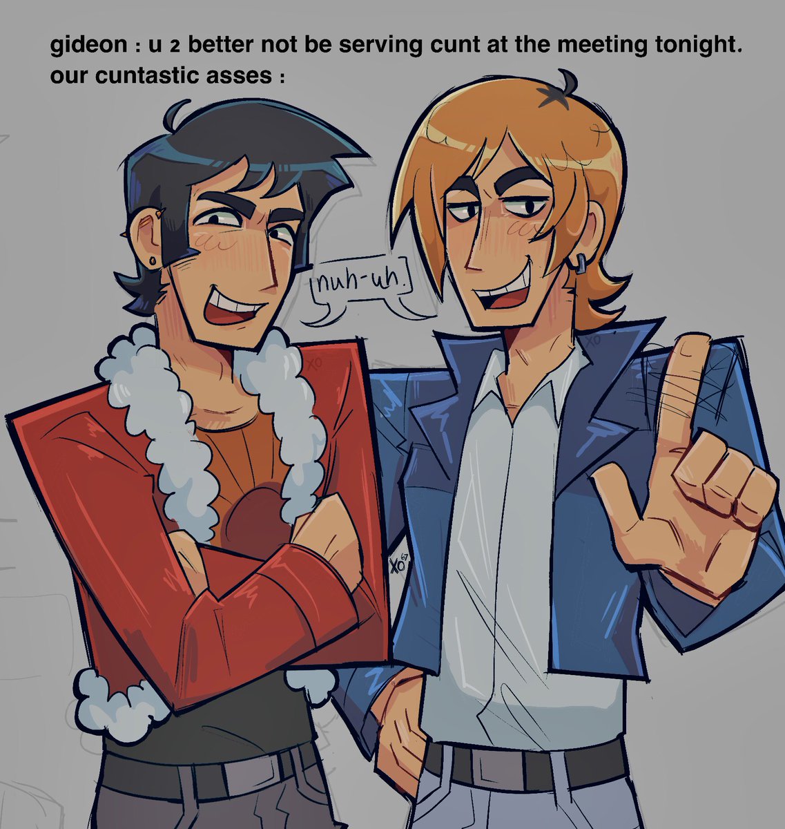x0x0_67's tweet photo. man idfk just wanted to draw them feeling joyous #SPTO #kenkatayanagi #kylekatayanagi #KatayanagiTwins https://t.co/Eik5RWlof5