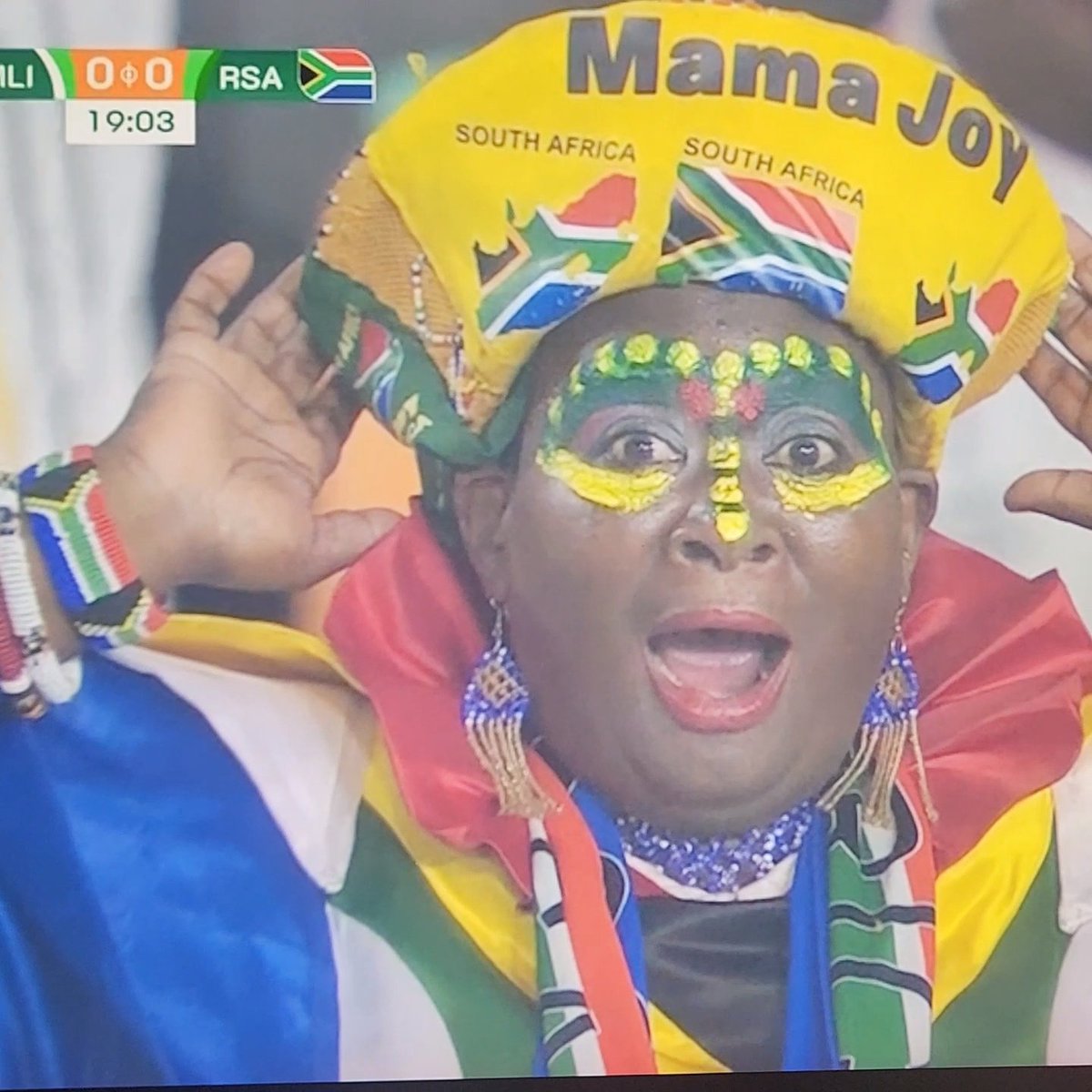 She couldn't believe!😭😭😭🤌🏽🤌🏽
#BafanaBafana 
#PercyTau