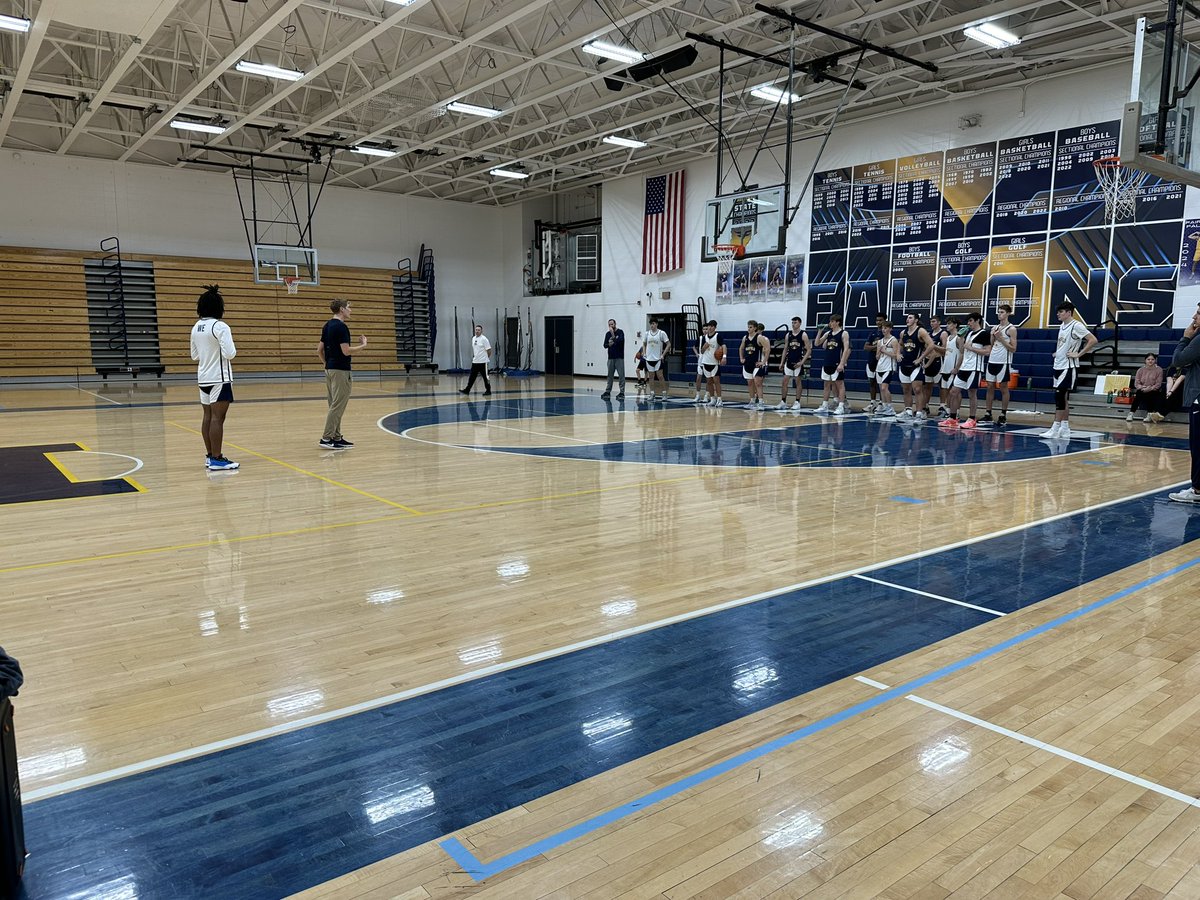 A day after winning their first NECC Tournament Title in 25 years, Fairfield was back in the gym today getting better.

Great to visit with <a href="/CoachHinen/">Derek Hinen</a> and his Falcons as they prepare to host Westview Friday in our TV 46 Game of the Week.