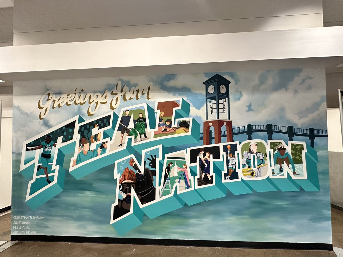 Michael T. Benson (@michaeltbenson) on Twitter photo We are surrounded by prodigious talent everywhere <a href="/CCUChanticleers/">Coastal Carolina University</a>
Exhibit A: @CCU_EHFA students Ava Starnes & Cebastian Thompson completed this awesome mural inside Hicks Dining Hall. We unveiled it this morning.
Well done indeed! We are surrounded by prodigious talent everywhere <a href="/CCUChanticleers/">Coastal Carolina University</a>
Exhibit A: @CCU_EHFA students Ava Starnes & Cebastian Thompson completed this awesome mural inside Hicks Dining Hall. We unveiled it this morning.
Well done indeed!
