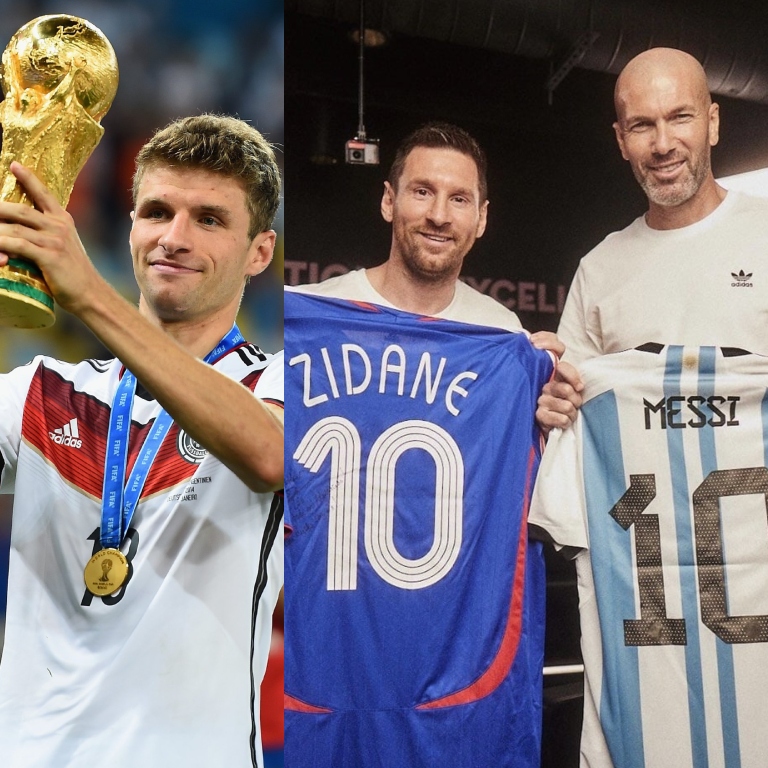 InvictosSomos's tweet photo. THOMAS MÜLLER (Sport Bild): «Las estadísticas en bruto, como los goles o los títulos, sin duda son un factor importante. Pero, al final, el fútbol es más que eso. La magia también reside en la estética y la elegancia. Una vez leí que tengo más participaciones en goles que Zidane, pero yo no me engañaré. Por la magia del juego y la estética del fútbol, magos como Messi o Zidane son de una categoría completamente diferente a mí». 

Un caballero y maestro del fútbol.

LO ENTENDIÓ TODO.