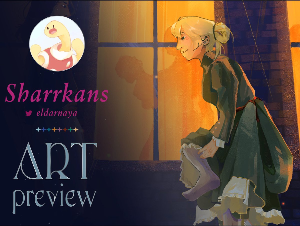 💙 Art Preview: Sharrkans 💙

Ingrid looks gorgeous in that dress! I wonder what she's up to in <a href="/eldarnaya/">sharrkans</a> 's art... 👀 

Preorders for Guiding Stars are open! Place your orders now here: guidingstarszine.bigcartel.com