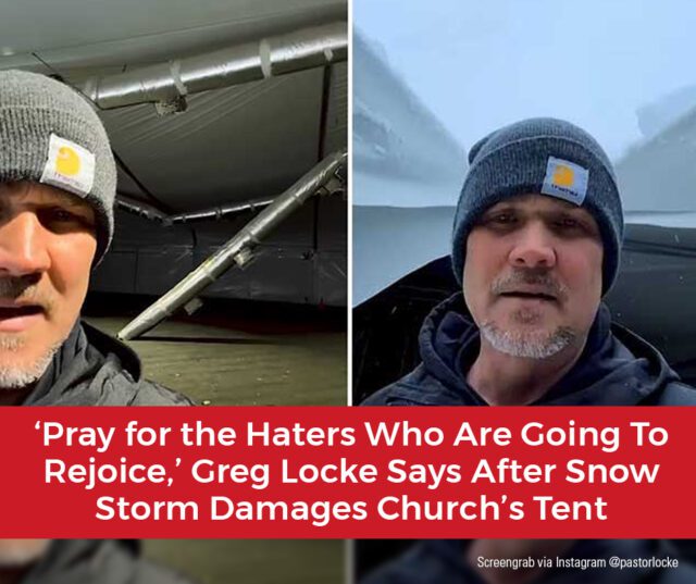 Outspoken pastor Greg Locke shared that the tent his church uses as its gathering space suffered heavy damage from a winter storm that dropped an entire season's worth of snow in one day. @pastorlocke #GregLocke churchleaders.com/466320