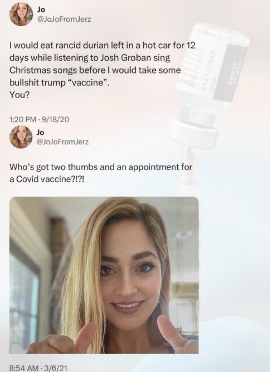 AngryAngler1970's tweet photo. @JoJoFromJerz So Jo Jo supports a person with a racist background who showers with his daughter and is “Pedo Peter” according to his own son. Coupled with the fact that you wouldn’t take a vaccine until you were told to by MSM. https://t.co/BtWmwhjMSK